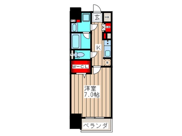 アーバネックス心斎橋Ⅱの物件間取画像